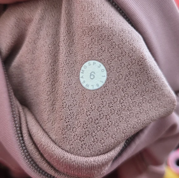 Lululemon Quick Feet Crop 19" Auburn Quicksand Rose Pink Leggings Size 6 - Picture 3 of 8